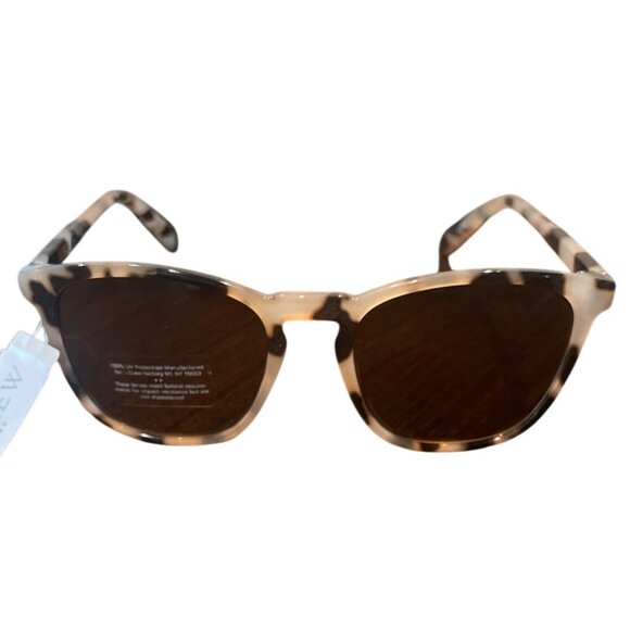 NWT Flawed J.Crew Factory Women's Square Keyhole Sunglasses Blonde Tort AX702 - Picture 1 of 9